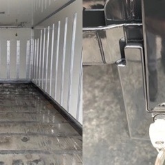 No.751 保冷バン 2ｔ 車  アルミ 箱 バイク 倉庫 トラック コンテナ 米 保管庫 物置 DIY