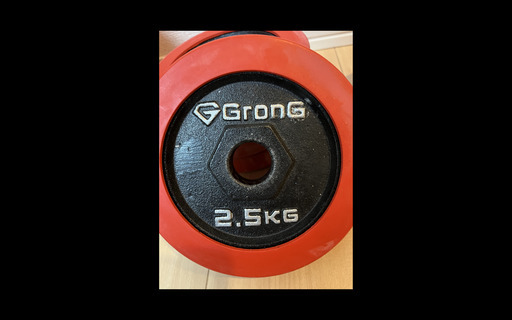 GronG(グロング) アイアンダンベル 60kg セット 片手30kg×2個 ラバー付き