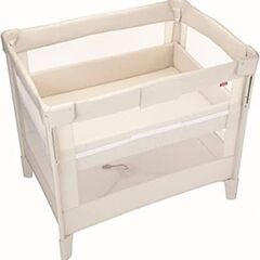 美品☆ココネルエアー ミルクホワイト ポータブル☆折り畳み - ベビー  