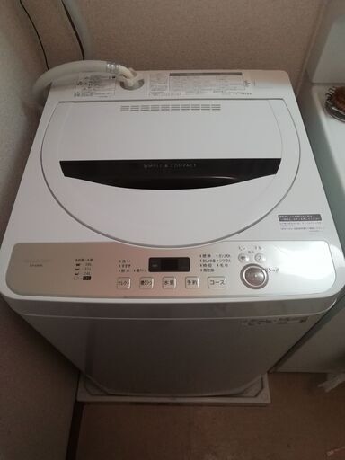 お値打ち！15000円 2021年製 SHARP 6.0kg 洗濯機