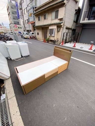 シングルベッドとマットレスセット大阪市内配送設置無料