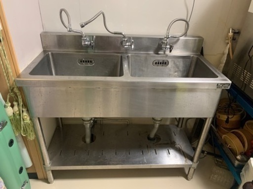 マルゼン二槽シンク　業務用