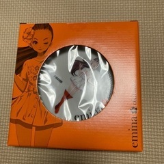 値下げ　emina絵皿(橙) 16センチ