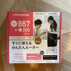 【楽天ひかり対応】iodata WN-DX1200GR