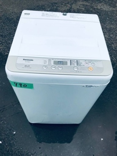 990番 パナソニック✨電気洗濯機✨NA-F60B11‼️ 990番 パナソニック✨電気洗濯機✨NA-F60B11‼️