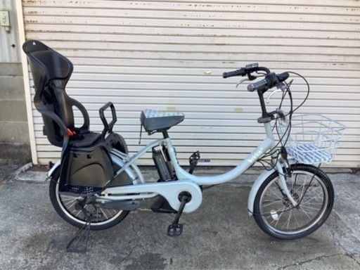 11 ブリヂストン新機種電動自転車BIKKE2 20インチミズイロアルミボディー