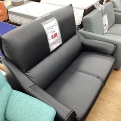 KC-45【新入荷 リサイクル品】ハイバック2シーターソファ 黒