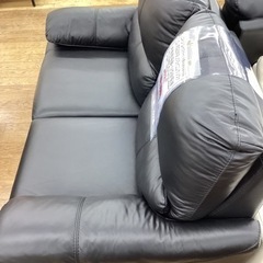 KC-48【新入荷 リサイクル品】ニトリ ジャファー 本革電動2シーター 