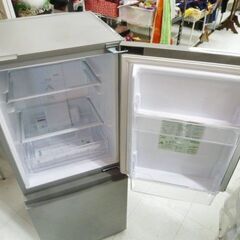 高年式 冷蔵庫 126L 2022年製 AQUA AQR-13M(S) シルバー 2ドア 右