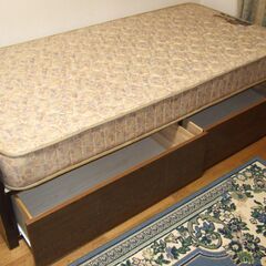 フランスベッド製のシングルベッド