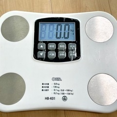 【決まりました】体重計   オーム電機 hb-k01