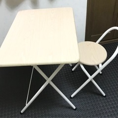 ワンタッチテーブル・チェアセット　折りたたみテーブル・椅子セット