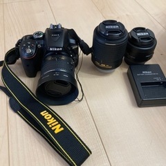 【ネット決済】Nikon 純正一眼レフ　レンズ3種付き　D5300