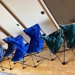 キャンプ用　折りたたみ簡易椅子
