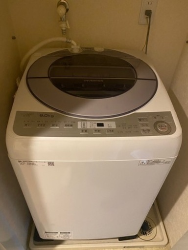 【受付終了】洗濯機 SHARP ES-GV8B-S