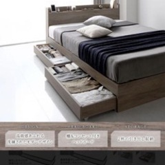 セミダブル　ベッド（マットレス付き）4月半ばごろ引き渡し