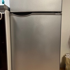 2ドア冷蔵庫 110リットルサイズ　シャープ冷蔵庫