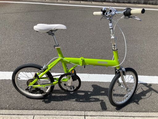 折り畳み自転車 18インチ 7段 ブリヂストン SNL187 スプリングライム