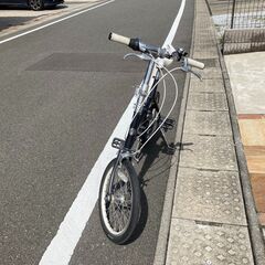 折り畳み自転車 18インチ 7段 ブリヂストン SNL187 サファイアブルー