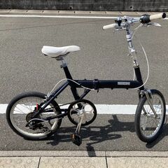 折り畳み自転車 18インチ 7段 ブリヂストン SNL187 サファイアブルー