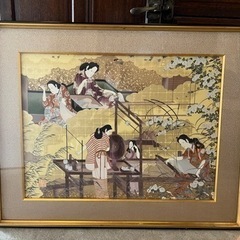 江戸時代の風俗絵　日本画