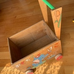 レトロ雑貨【木製おもちゃ箱】