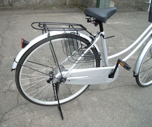 26インチ ママチャリ シルバー シティサイクル 26型 自転車 切替え