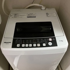 【3/26迄なら無料】洗濯機 Hisense 2018年新品購入...