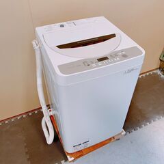 245 【保証付】シャープ SHARP 全自動電動洗濯機 洗濯機...
