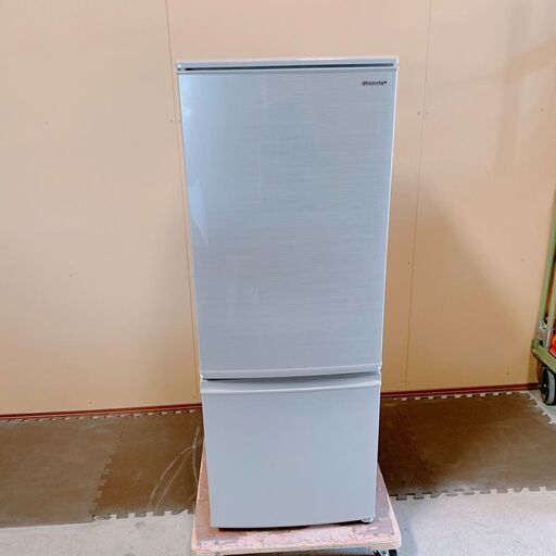 246 【保証付】シャープ SHARP ノンフロン冷凍冷蔵庫 冷蔵庫 家電 2020年製 167L SJ-D17F-S