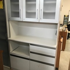 終了※値下げホワイト 食器棚 キッチンボード 大宝工業