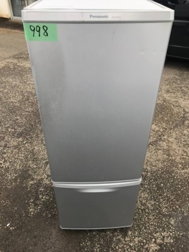 ✨2018年製✨ 998番 パナソニック✨冷凍冷蔵庫✨NR-B17AW-S‼️