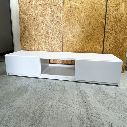 中古美品☆NAKAMURA 背面収納テレビ台 150cm ロータイプ ホワイト