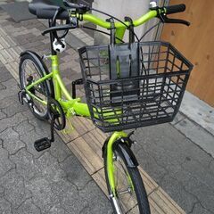 CAPTAIN STAG[キャプテンスタッグ]20吋 折り畳み自転車 外装6段/ライト