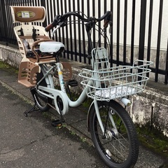 ＜整備・良品＞ブリヂストン・ビッケ2・非電動・内装3段変速・点灯虫LEDオートライト・ブルーグレー・洗車済み♪