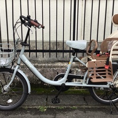 ＜整備・良品＞ブリヂストン・ビッケ2・非電動・内装3段変速・点灯虫LEDオートライト・ブルーグレー・洗車済み♪