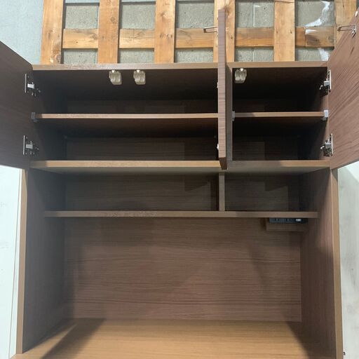 3/28 終 ☆状態良好☆ ニトリ 食器棚 キッチンボード 幅約105cm 高さ約