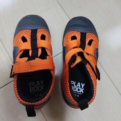 PLAY ROCK 17㎝　キッズ　メッシュ　靴　サンダル