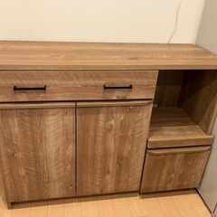 unico/ウニコ YAO キッチンカウンター カップボード 食器棚 W1200 北欧風