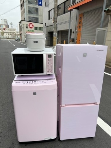 一人二人暮らし家電製品セット㊗️安心保証あり配達設置無料