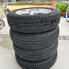 【引取り中】DUNLOP155／65／r13サマータイヤホイル付...