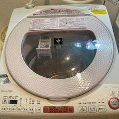 SHARP 8kg洗濯機（2016年製）