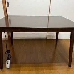 【無料】ダイニングテーブル　こたつ機能つき　WSHD-L120