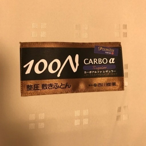 西川】整圧敷きふとん カーボアルファ レギュラー100N（ダブルサイズ）-