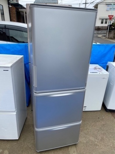 2020年製シャープ3ドア 冷蔵庫どっちもドア 350L (0322c)
