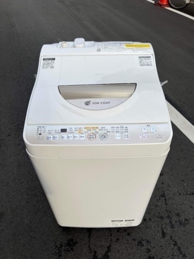 大阪市内配達設置無料 シャープ洗濯機乾燥機付き　5.５KG保証有り