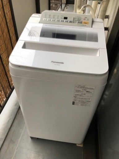 【取引成立済】洗濯機 7kg 2018年製 Panasonic NA-FA70H6