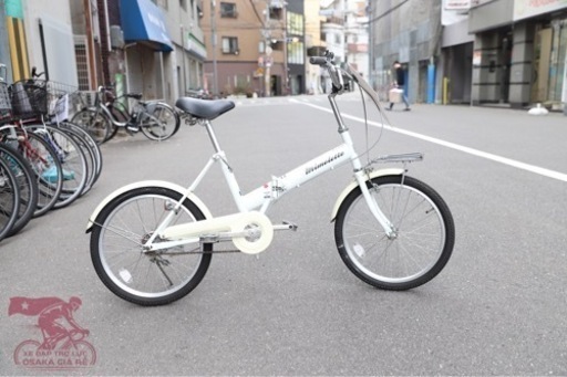 中古折りたたみの自転車−20インチーホワイト 【公式通販】