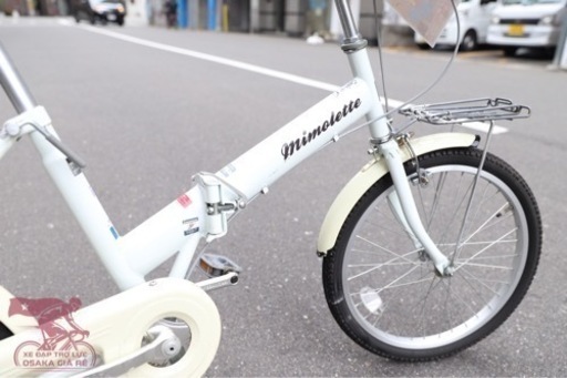 20インチ 白/茶 折りたたみ自転車お譲りいたします 中古折りたたみの自転車−20インチーホワイト 【公式通販】