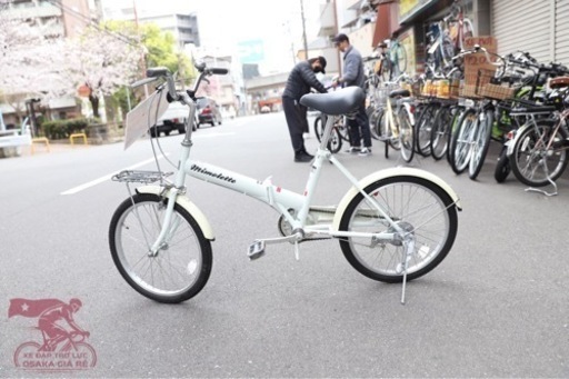 中古折りたたみの自転車−20インチーホワイト